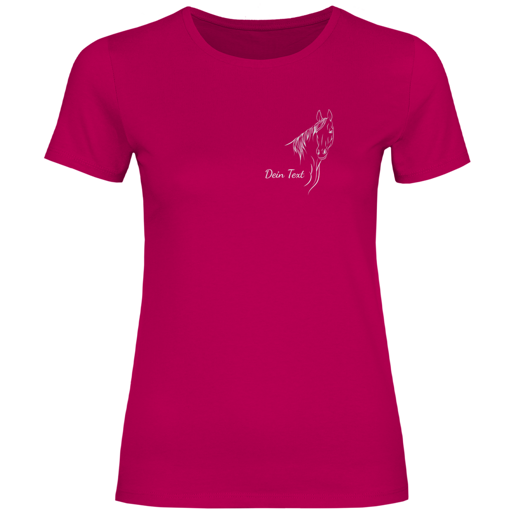 Pferdeliebe - T-Shirt für Damen-Dein Wunschtext