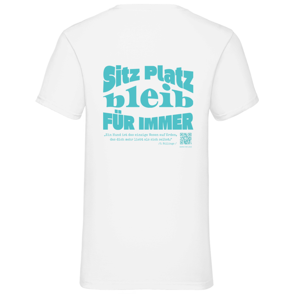 Dog Lover - V-Shirt für Herren | Beidseitig