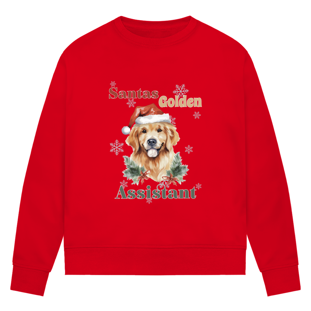 Santas Golden Assistant - Bio-Sweatshirt für Damen