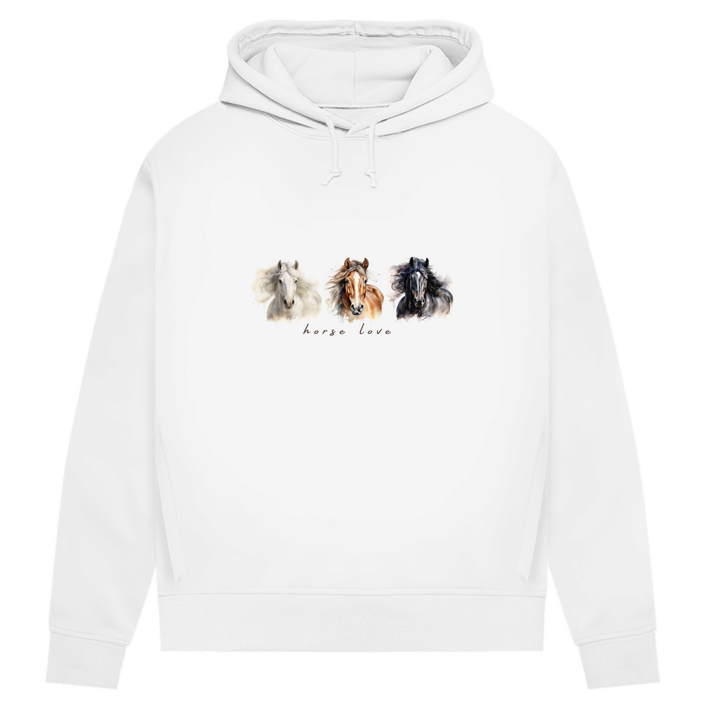 Horse Love - Bio-Hoodie für Damen