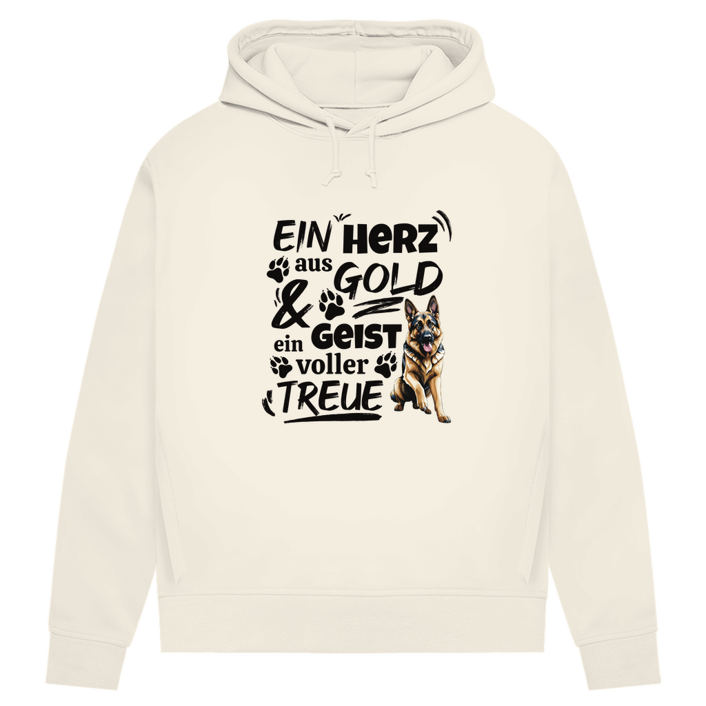 Herz aus Gold - Bio-Hoodie für Damen