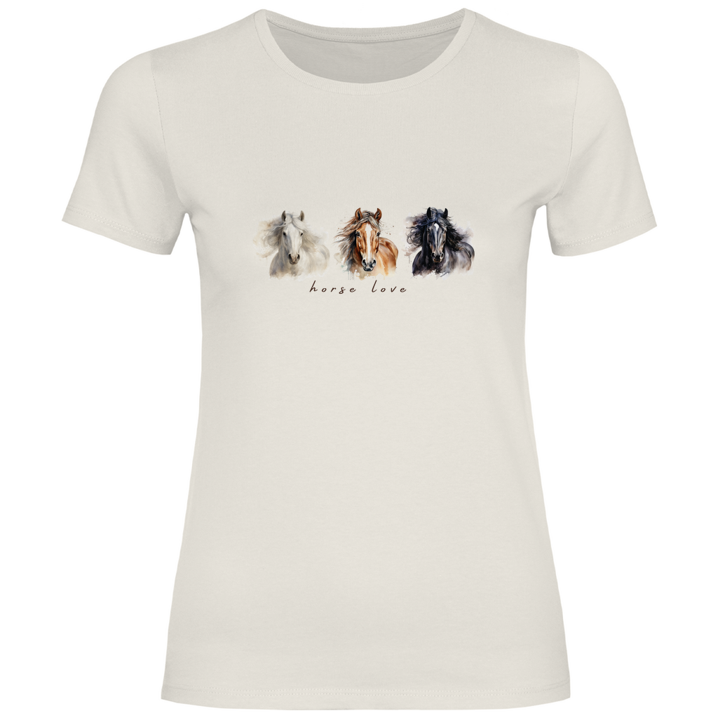 Horse Love - T-Shirt für Damen