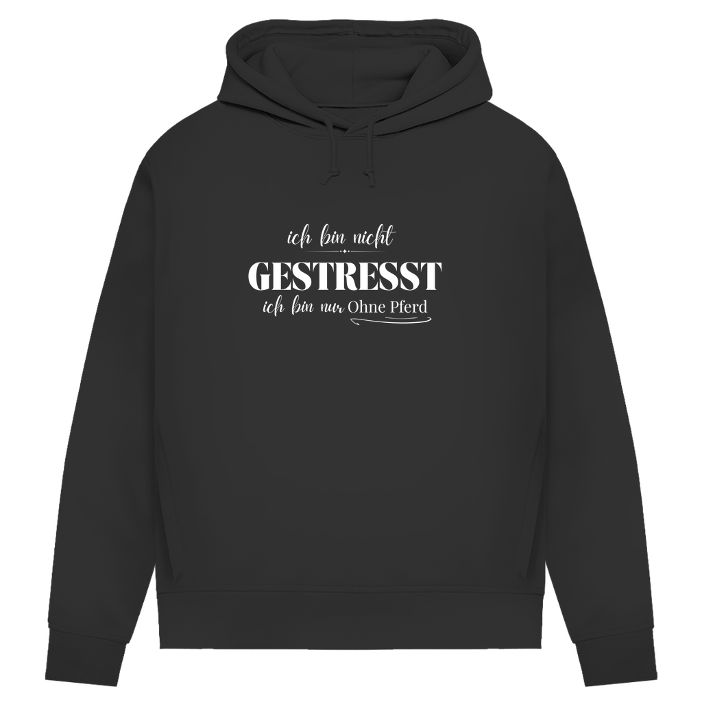 Ohne Pferd - Bio-Hoodie für Damen