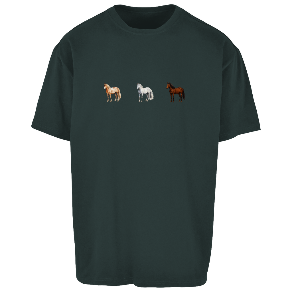 Pferde Trio - Oversize T-Shirt-Unisex