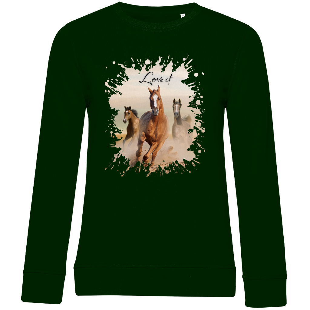 Pferdepower - Bio-Sweatshirt für Damen