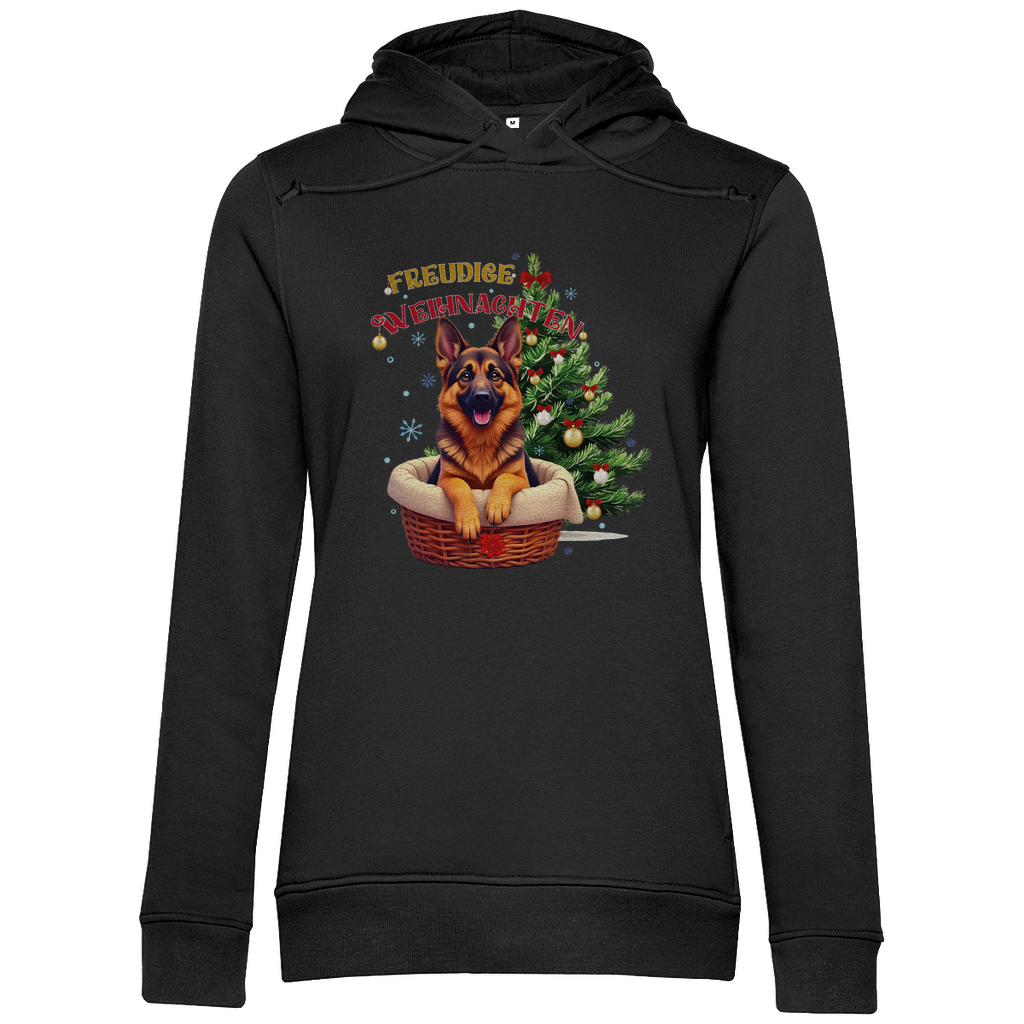 Freudige Weihnachten- Bio-Hoodie für Damen-Weihnachten