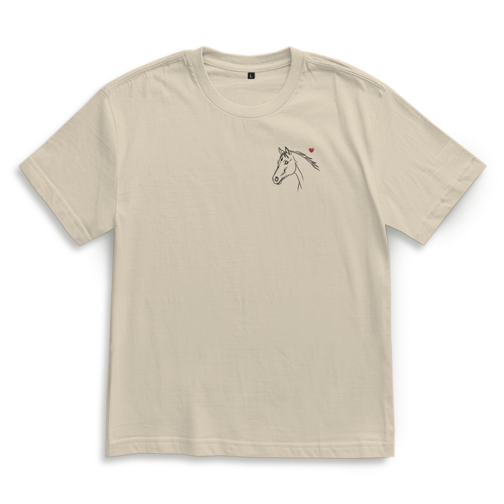 Herzenspferd - Oversize T-Shirt-Unisex