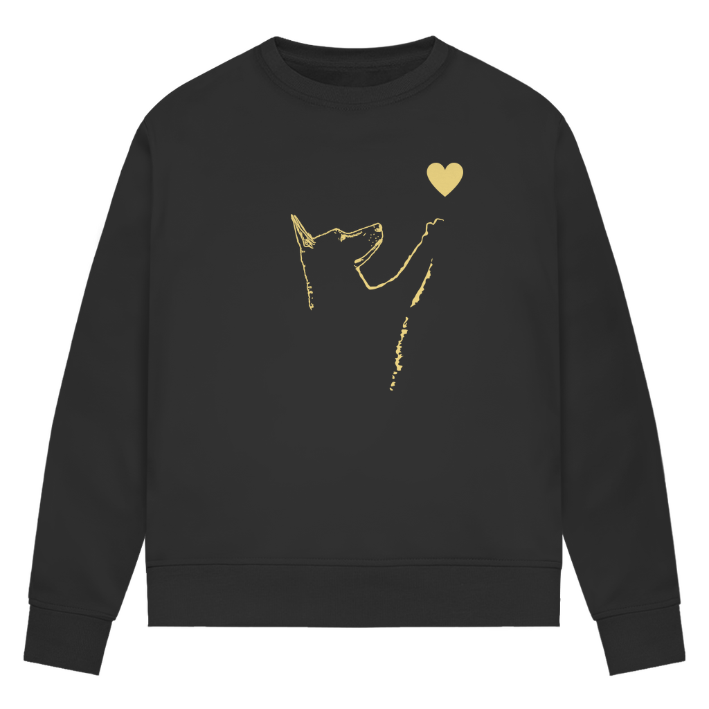 Liebe Hund - Bio-Sweatshirt für Damen