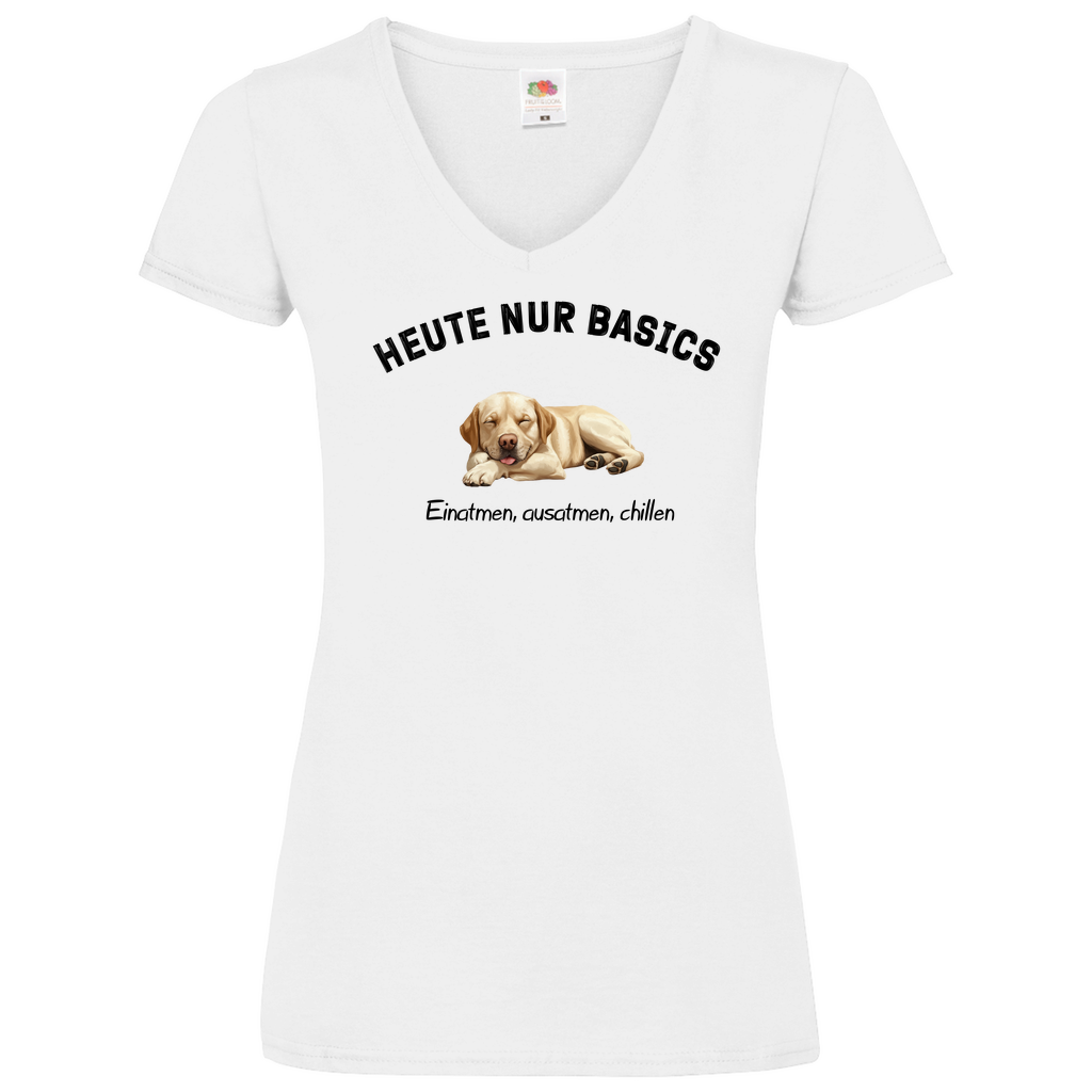 Basic - V-Shirt für Damen