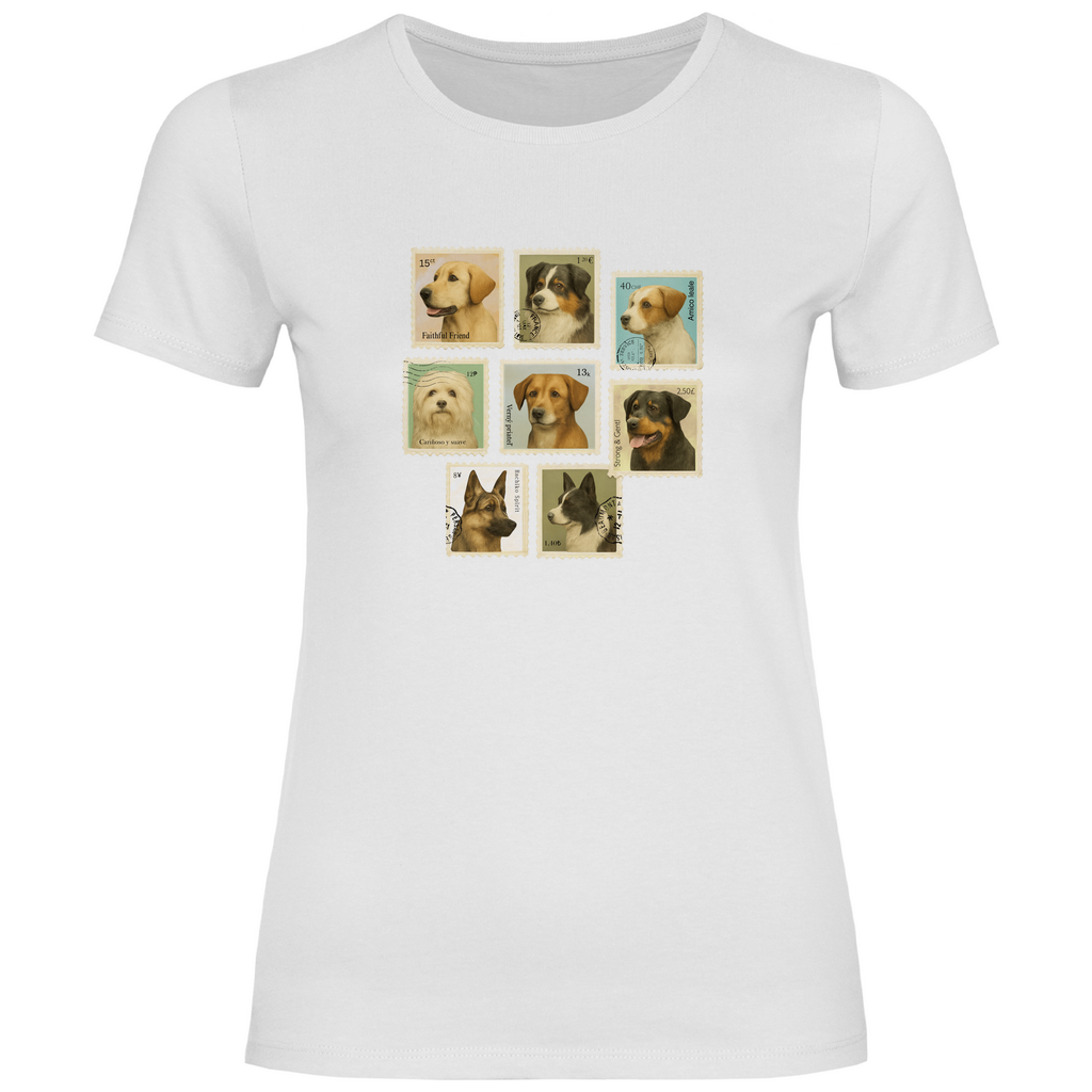Briefmarken - T-Shirt für Damen