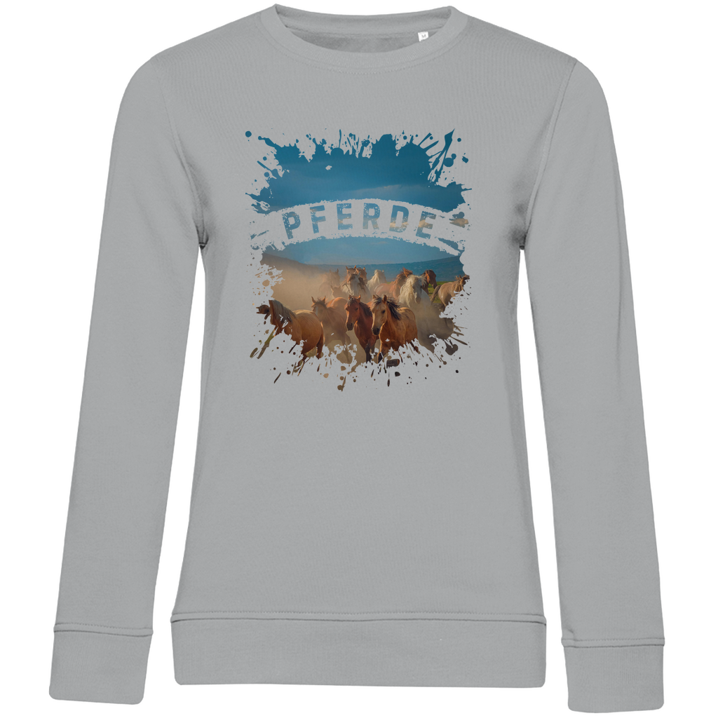 Pferdeliebe - Bio-Sweatshirt für Damen