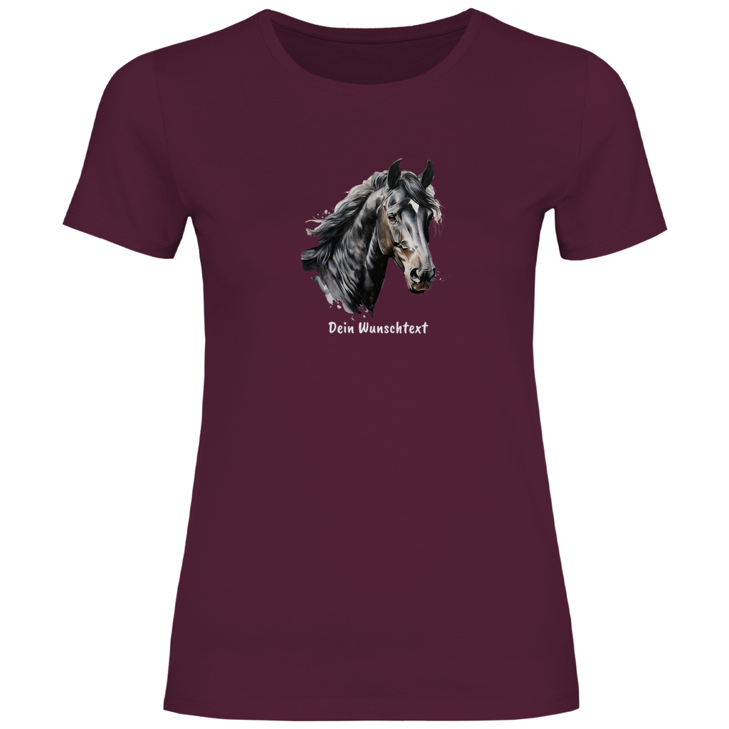 Seelenpferd - T-Shirt für Damen- Dein Wunschtext