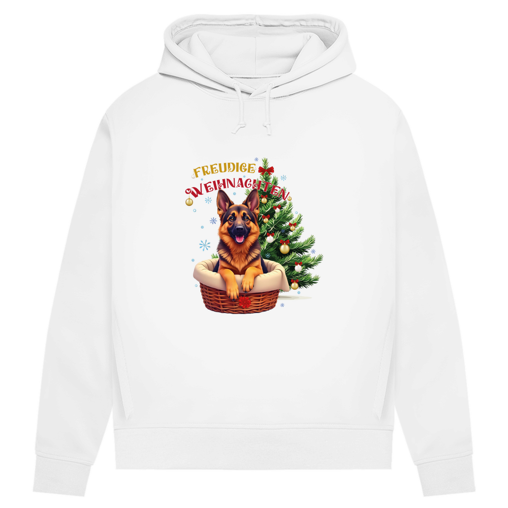 Freudige Weihnachten- Bio-Hoodie für Damen