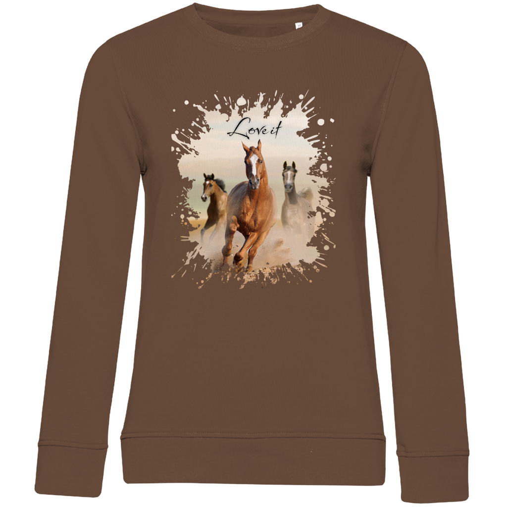 Pferdepower - Bio-Sweatshirt für Damen
