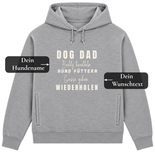 Dog Mom Lieblingshobby – personalisierbarer Herren Bio-Hoodie