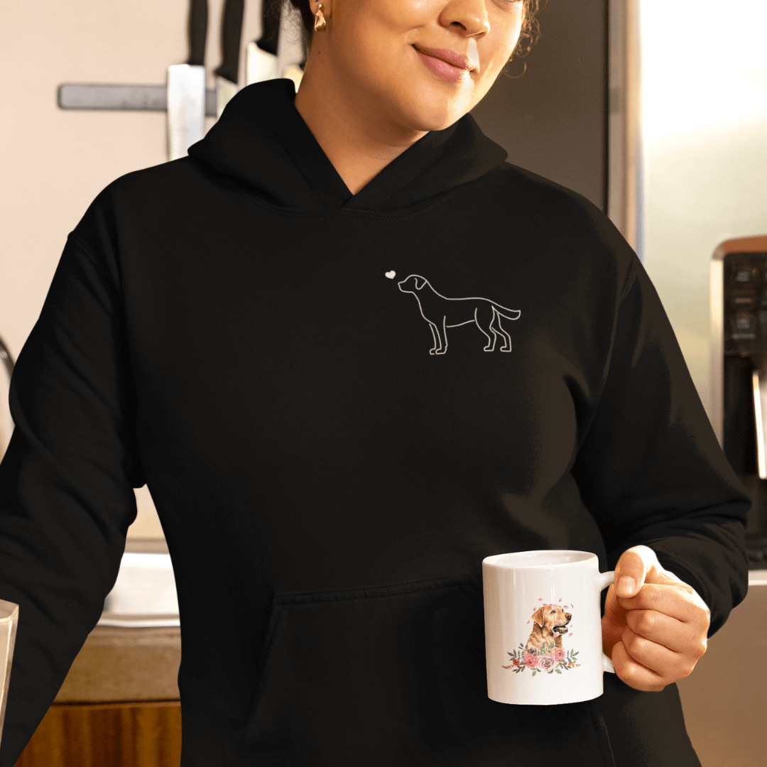 Bio-Hoodies mit Hund und Hundemotiven für Damen