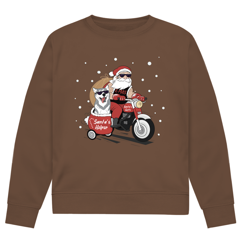 Biker Santa - Bio-Sweatshirt für Herren