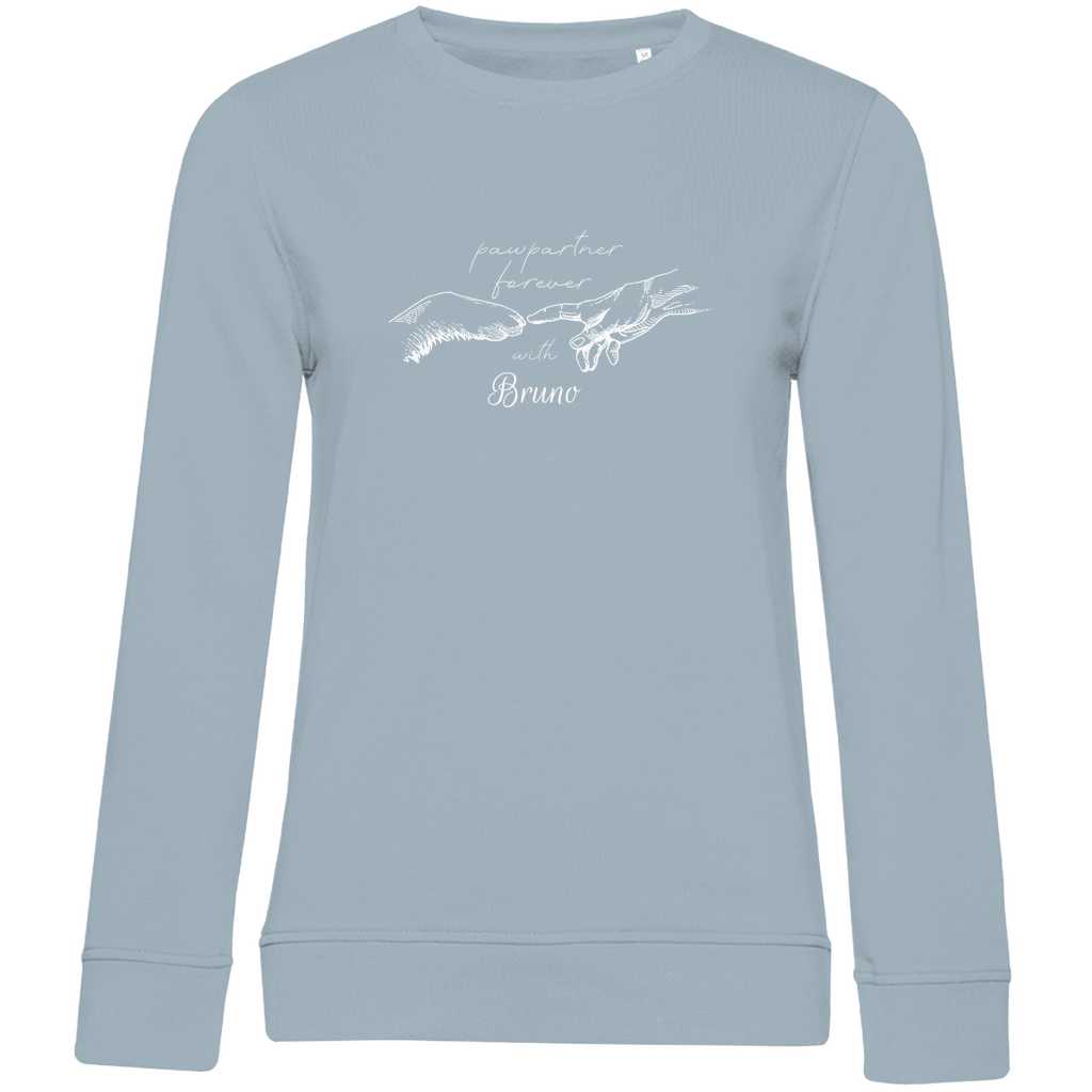 Paw Partner - Bio-Sweatshirt für Damen-Dein Wunschtext