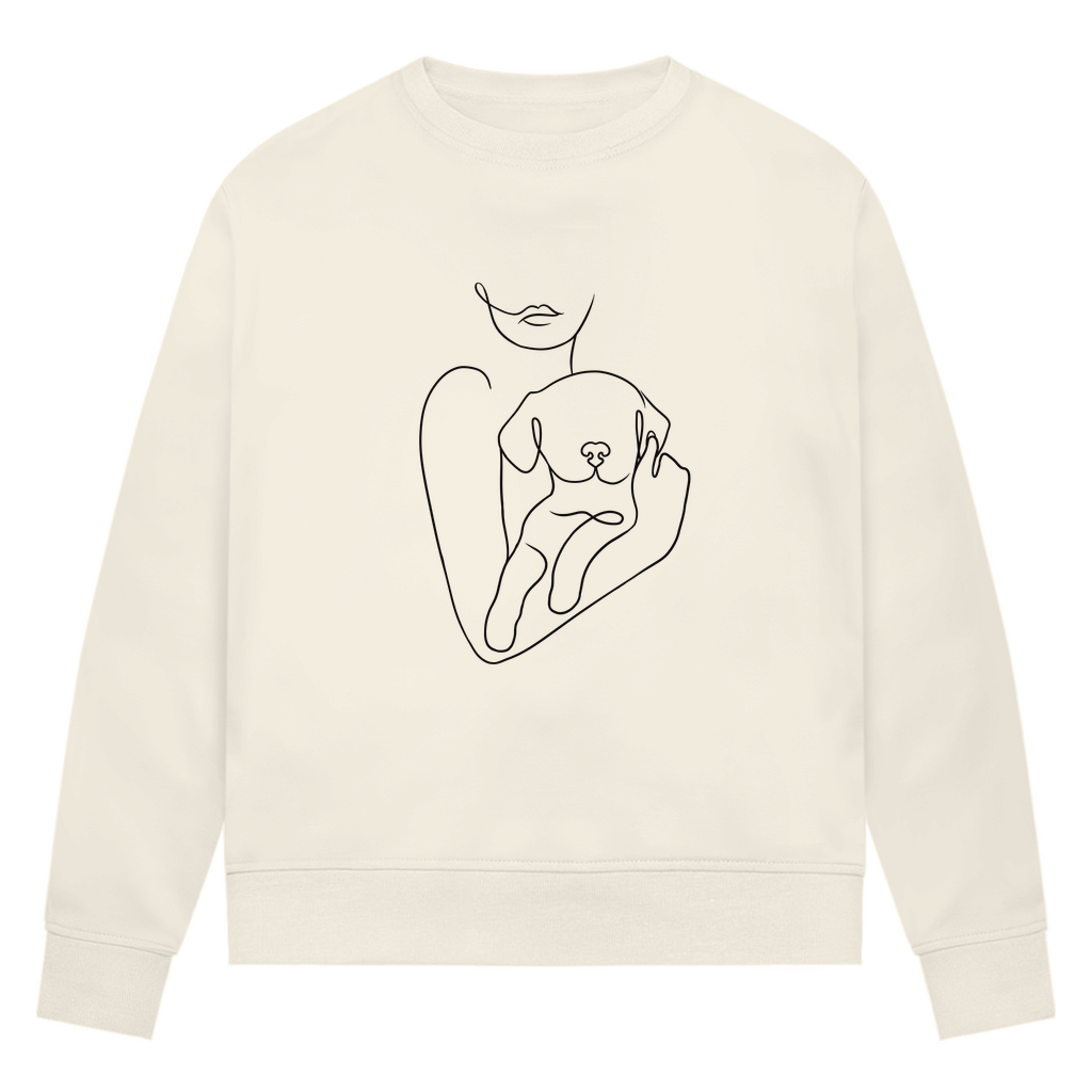 Welpenliebe - Bio-Sweatshirt für Damen