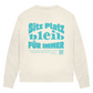 Dog Lover - Bio-Sweatshirt für Damen |Brustmotiv & Rückendruck