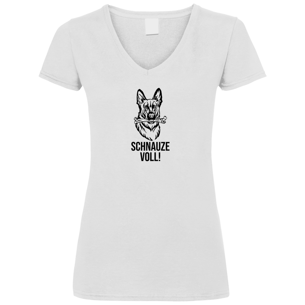 Schnauze Voll - V-Shirt für Damen