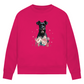 Flower Schnauzer - Bio-Sweatshirt für Damen