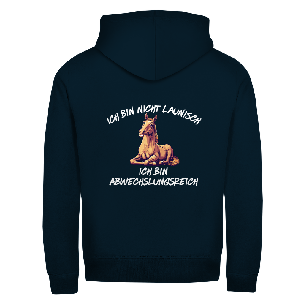 Abwechslungsreich - Zipper-Hoodie Unisex | Rückendruck