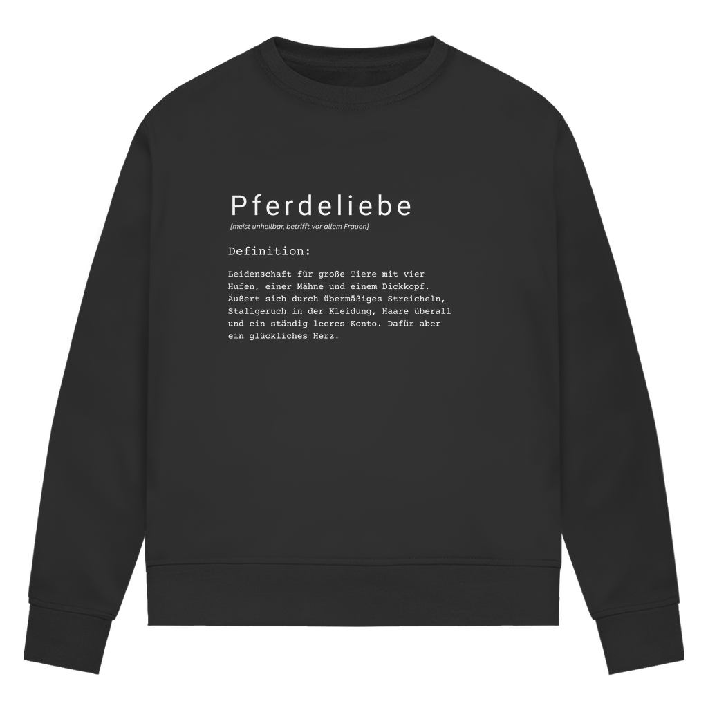 Pferdeliebe - Bio-Sweatshirt für Damen