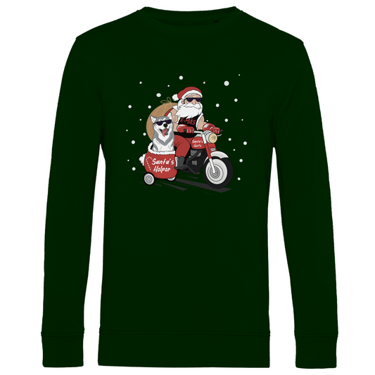 Biker Santa - Bio-Sweatshirt für Herren-Weihnachten