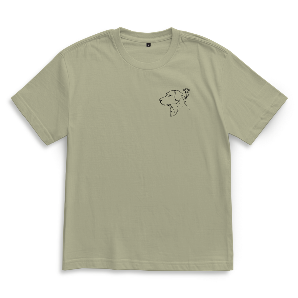 Oversize T-Shirt Blumenhund