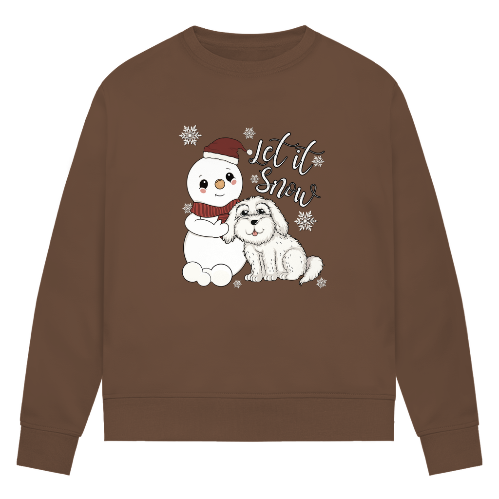 Let it snow - Bio-Sweatshirt für Damen