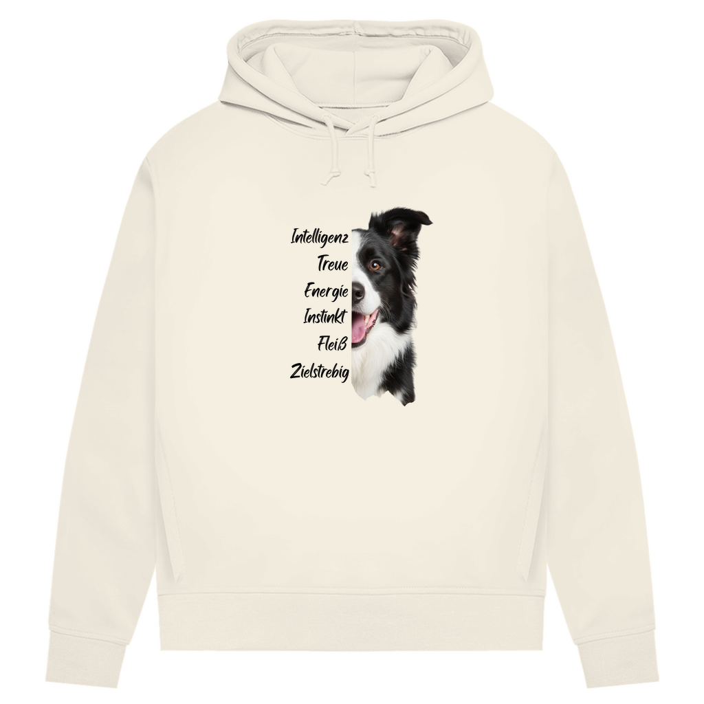 Border Collie- Bio-Hoodie für Damen