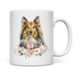 Flower Sheltie - Tasse