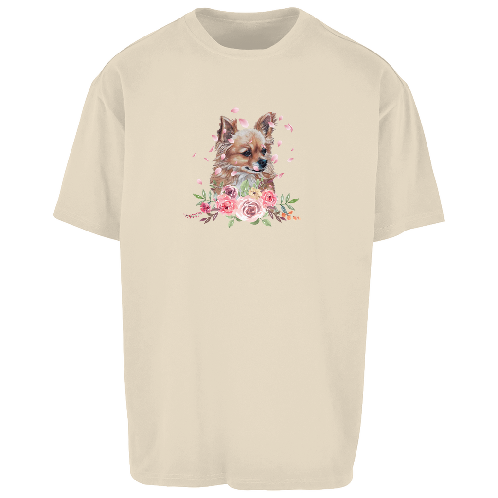 Flower Chihuahua - Oversize T-Shirt - Unisex