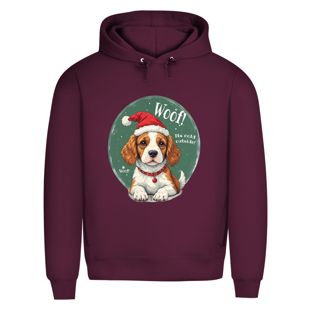 Wuff und Weihnachten - Bio-Hoodie für Herren