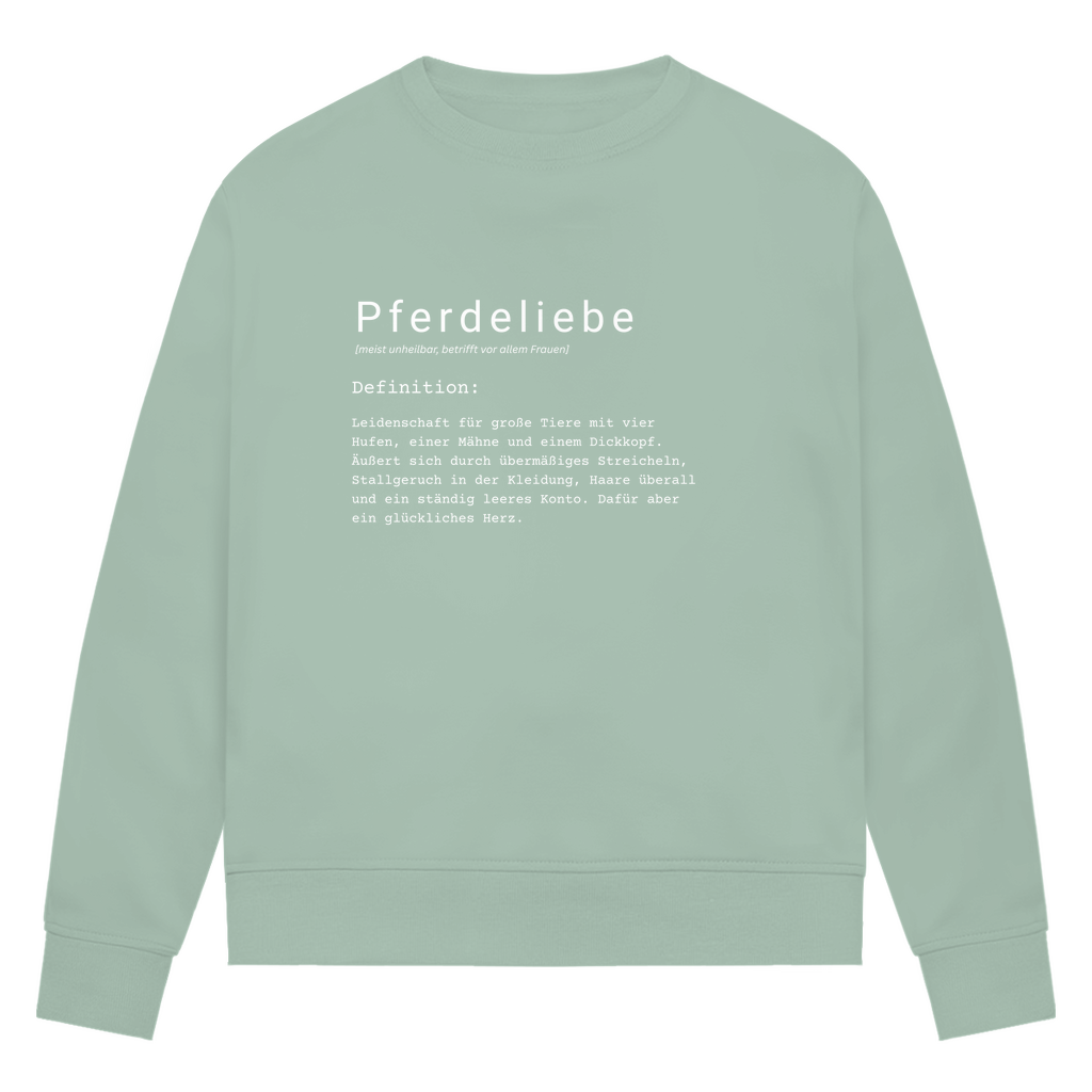 Pferdeliebe - Bio-Sweatshirt für Damen