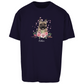 Flower Französische Bulldoge - Oversize T-Shirt Unisex- Dein Wunschtext