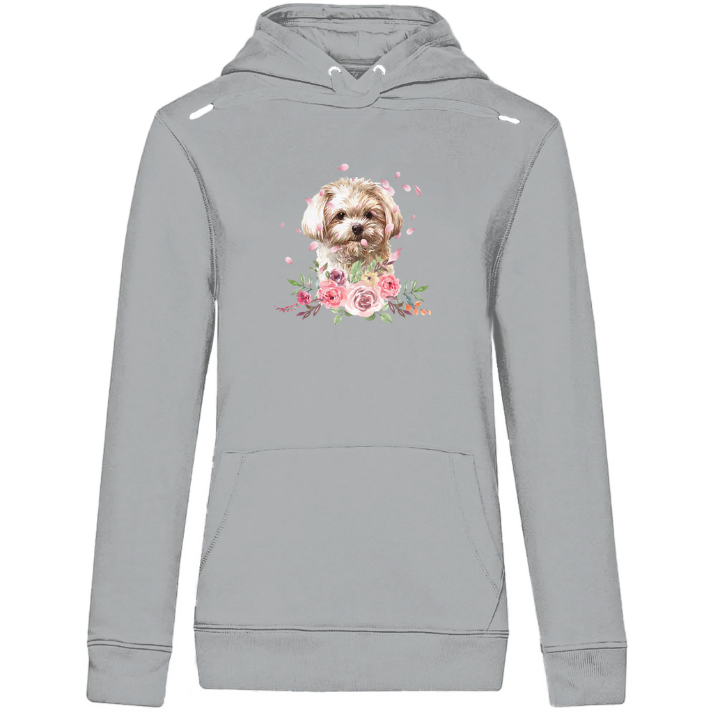 Flower Malteser - Bio-Hoodie für Damen