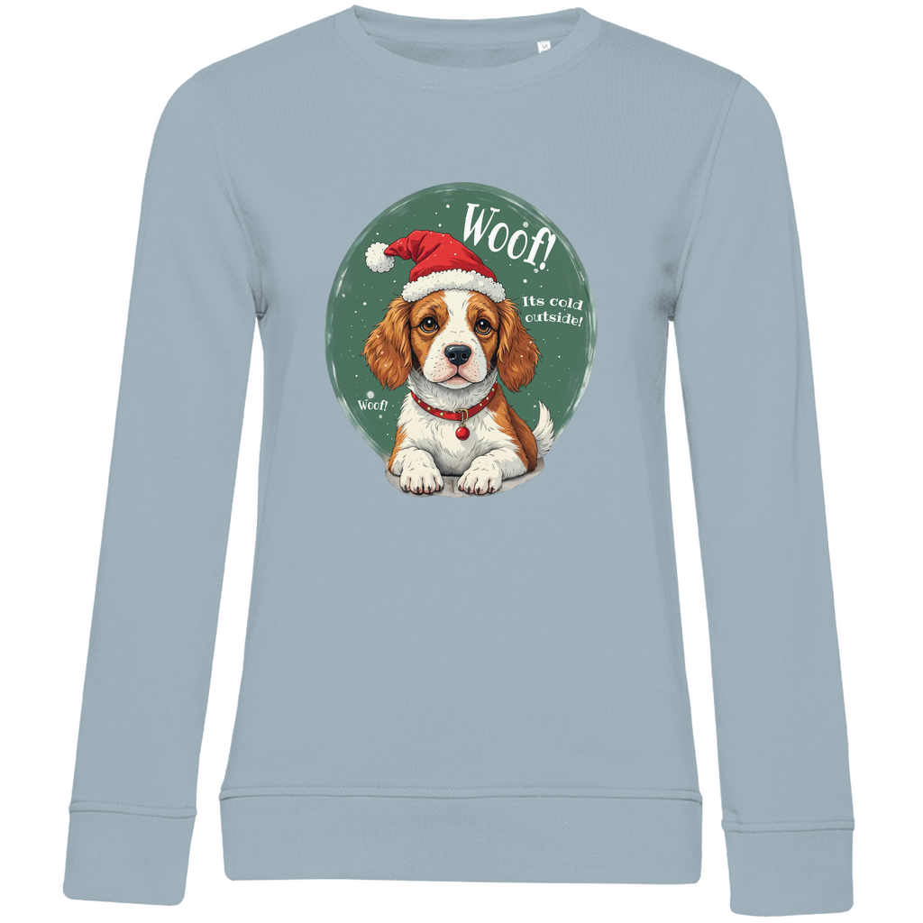 Wuff und Weihnachten - Bio-Sweatshirt für Damen-Weihnachten