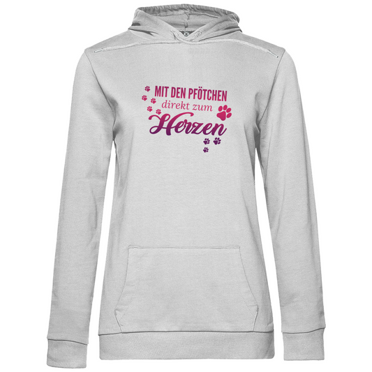 Direkt Zum Herzen - Hoodie für Damen