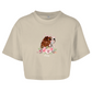 Flower Cavalier King Charles - Oversize Crop Top-Dein Wunschtext