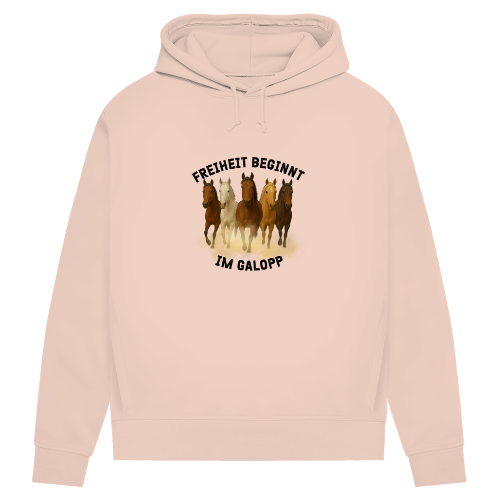 Galopp ist Freiheit - Bio-Hoodie für Damen