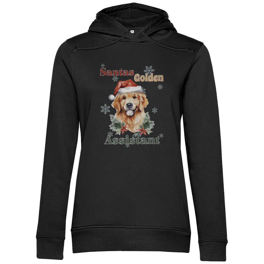 Santas Golden Assistant - Bio-Hoodie für Damen-Weihnachten