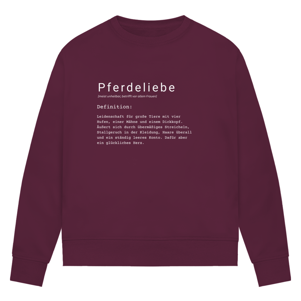 Pferdeliebe - Bio-Sweatshirt für Damen