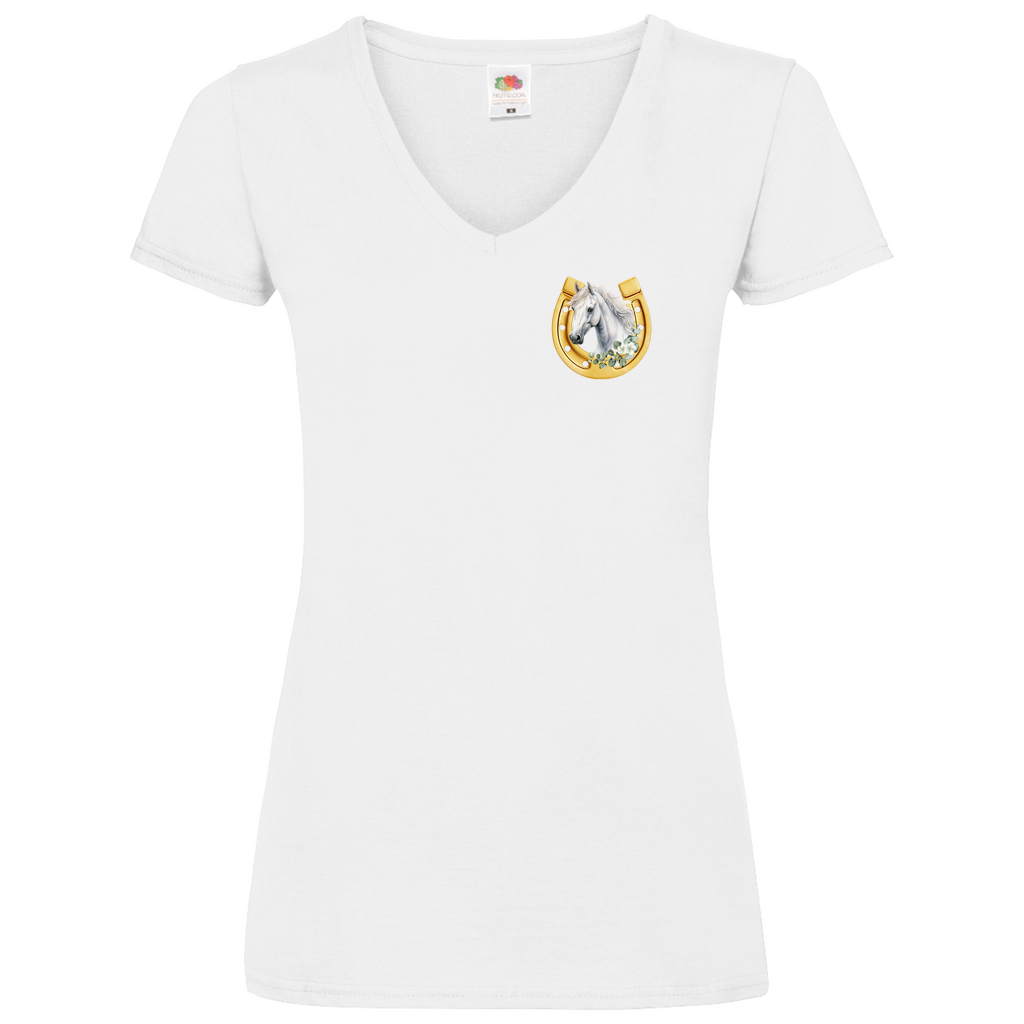 Pferdenliebe - V-Shirt für Damen