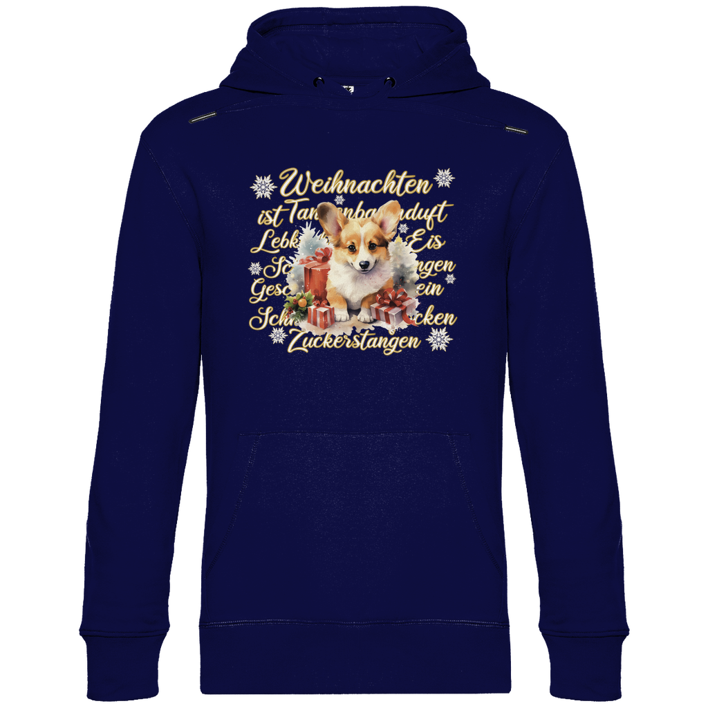 Weihnachten ist.. Corgi - Hoodie für Herren