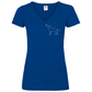 Labrador mit Herz - V-Shirt für Damen