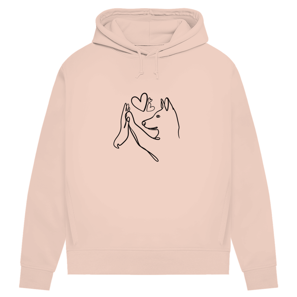 Wahre Liebe Stehohren - Bio-Hoodie für Damen