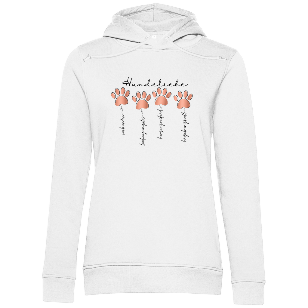 Hundeliebe - Bio-Hoodie für Damen