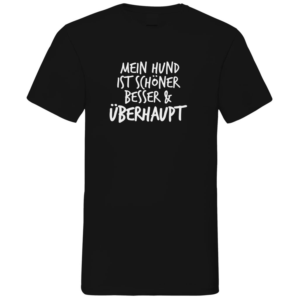 Mein Hund ist Besser - V-Shirt für Herren